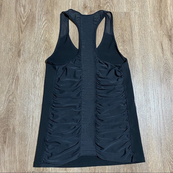 Athleta Racerback Tank with Ruched Mesh Back - Picture 2 of 3